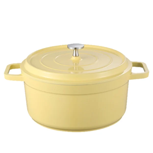Enameled Cast Aluminum Dutch Oven with Lid - Image 8
