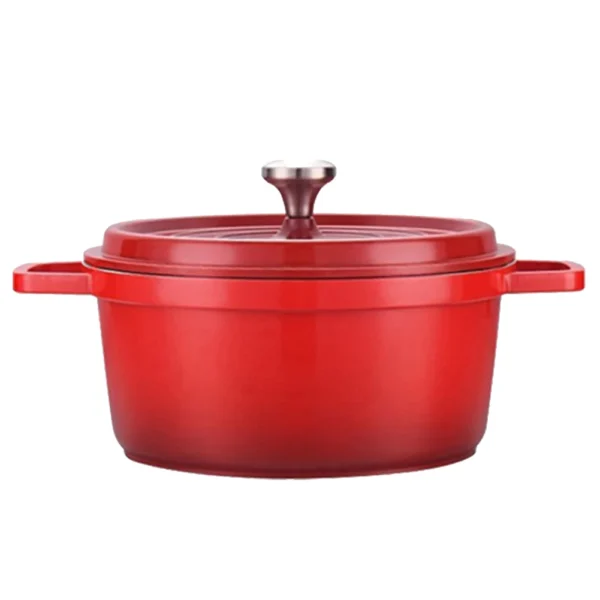 Enameled Cast Aluminum Dutch Oven with Lid - Image 2